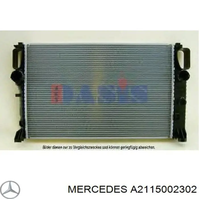 A2115002302 Mercedes radiador