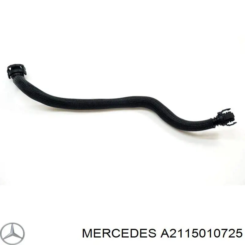 2115010725 Mercedes tubería de radiador, tuberia flexible calefacción, superior