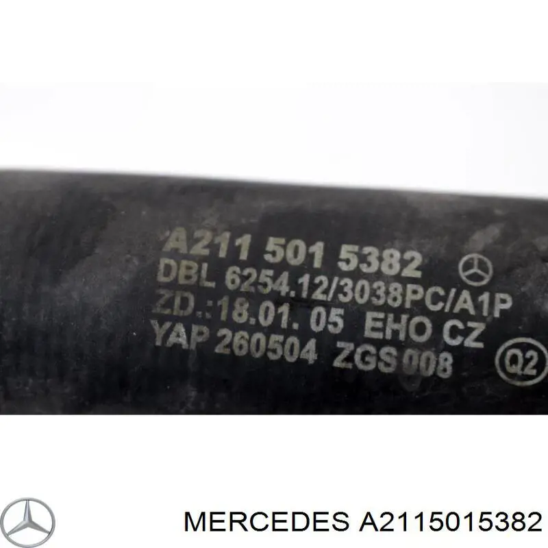 Manguera superior del radiador A2115015382 Mercedes