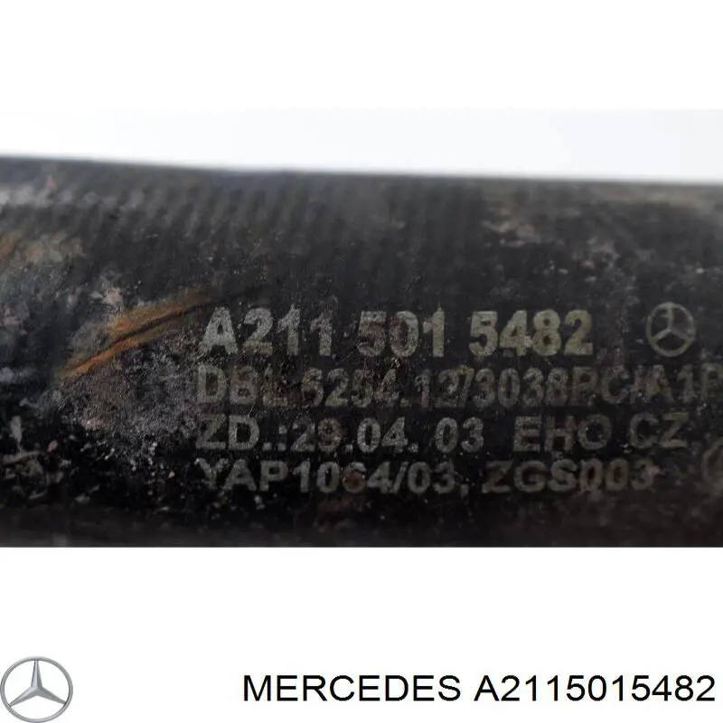 Manguera inferior del radiador Mercedes A2115015482 precio, desde 30,42 EUR