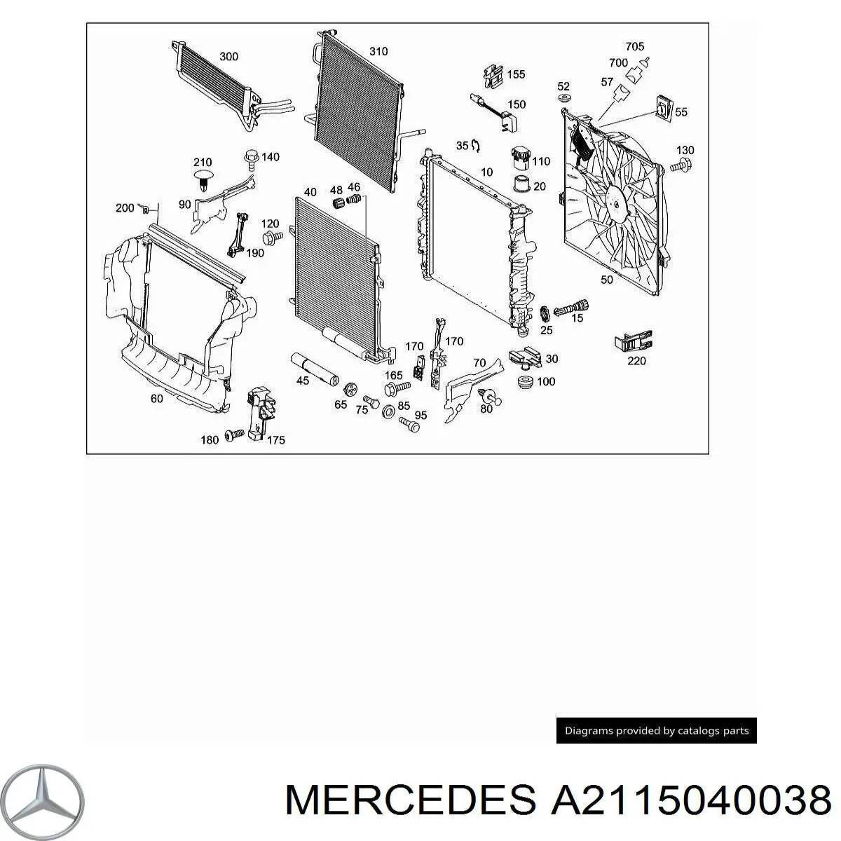 Mercedes A2115040038 precio, desde 13,95 EUR