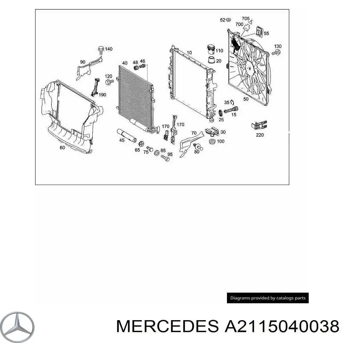 A2115040038 Mercedes