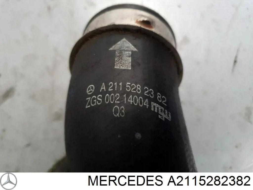 Manguera del intercooler Mercedes A2115282382 precio, desde 39,20 EUR