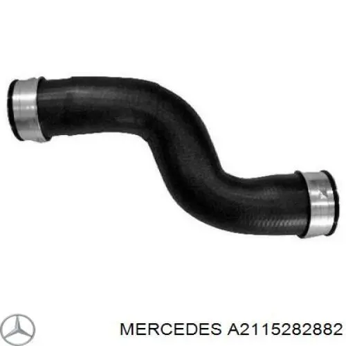 A211528288264 Mercedes tubo flexible de aire de sobrealimentación inferior derecho