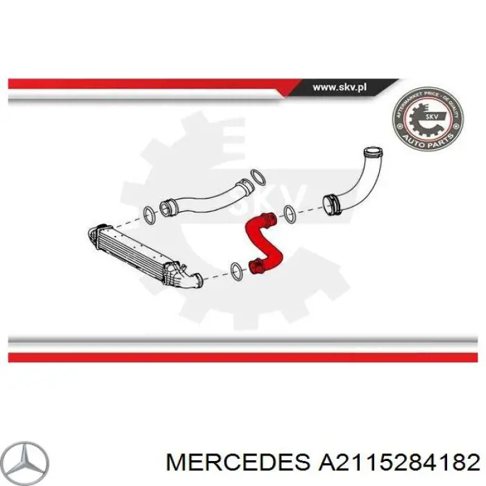 Comprar A2115284182 Mercedes Tubo intercooler
