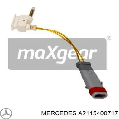 Sensor de desgaste de pastillas de freno delantero izquierdo Mercedes A2115400717 precio, desde 5,34 EUR