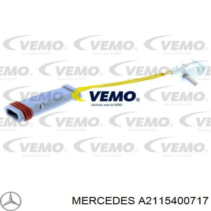 A2115400717 Mercedes contacto de aviso, desgaste de los frenos, delantero izquierdo