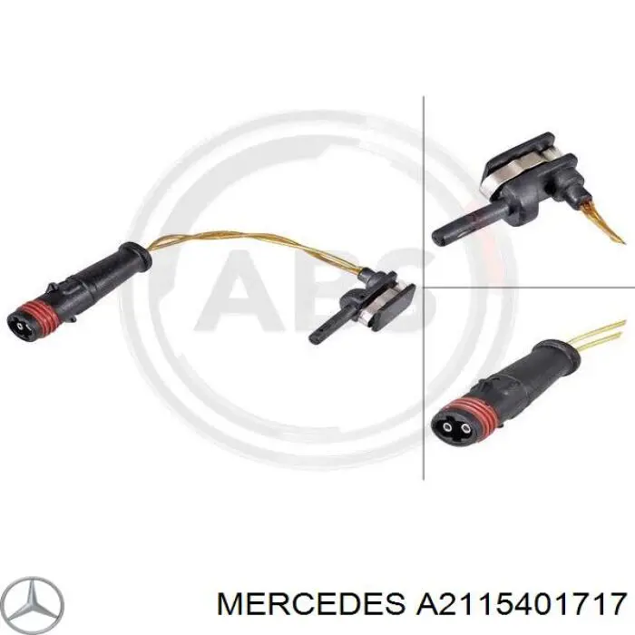 Comprar A2115401717 Mercedes Sensor de desgaste de pastillas de freno trasero
