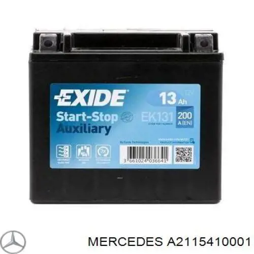 Batería de arranque MERCEDES A2115410001