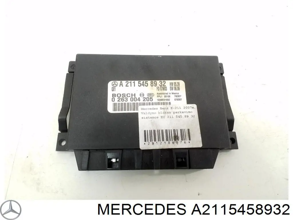 A2115458932 Mercedes Módulo de control del asistente de aparcamiento