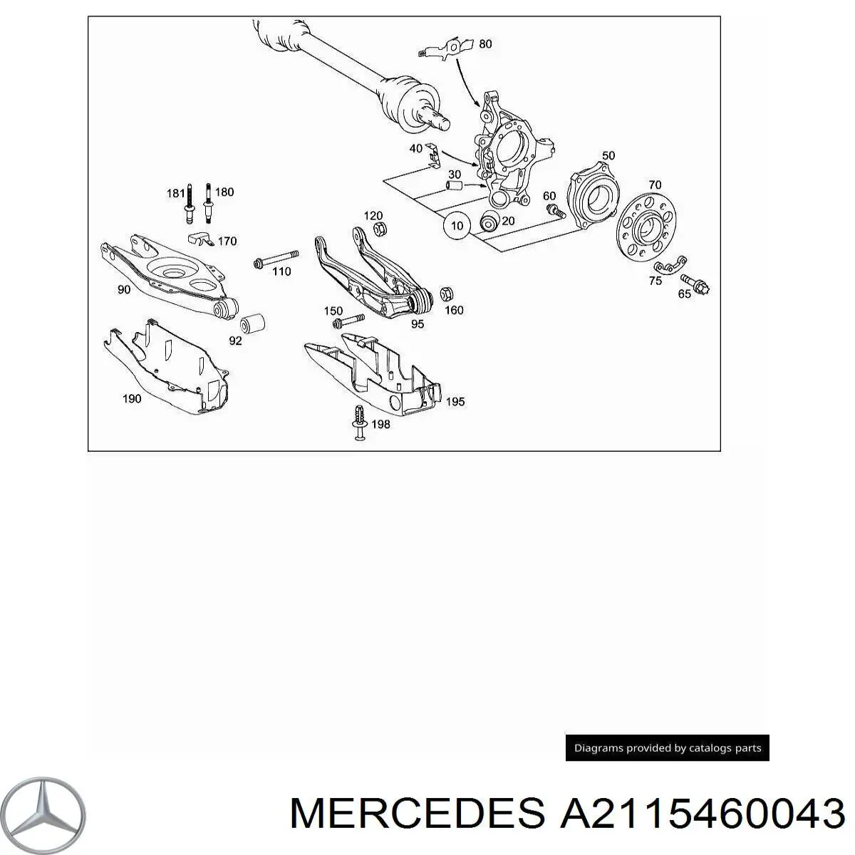 A2115460043 Mercedes 