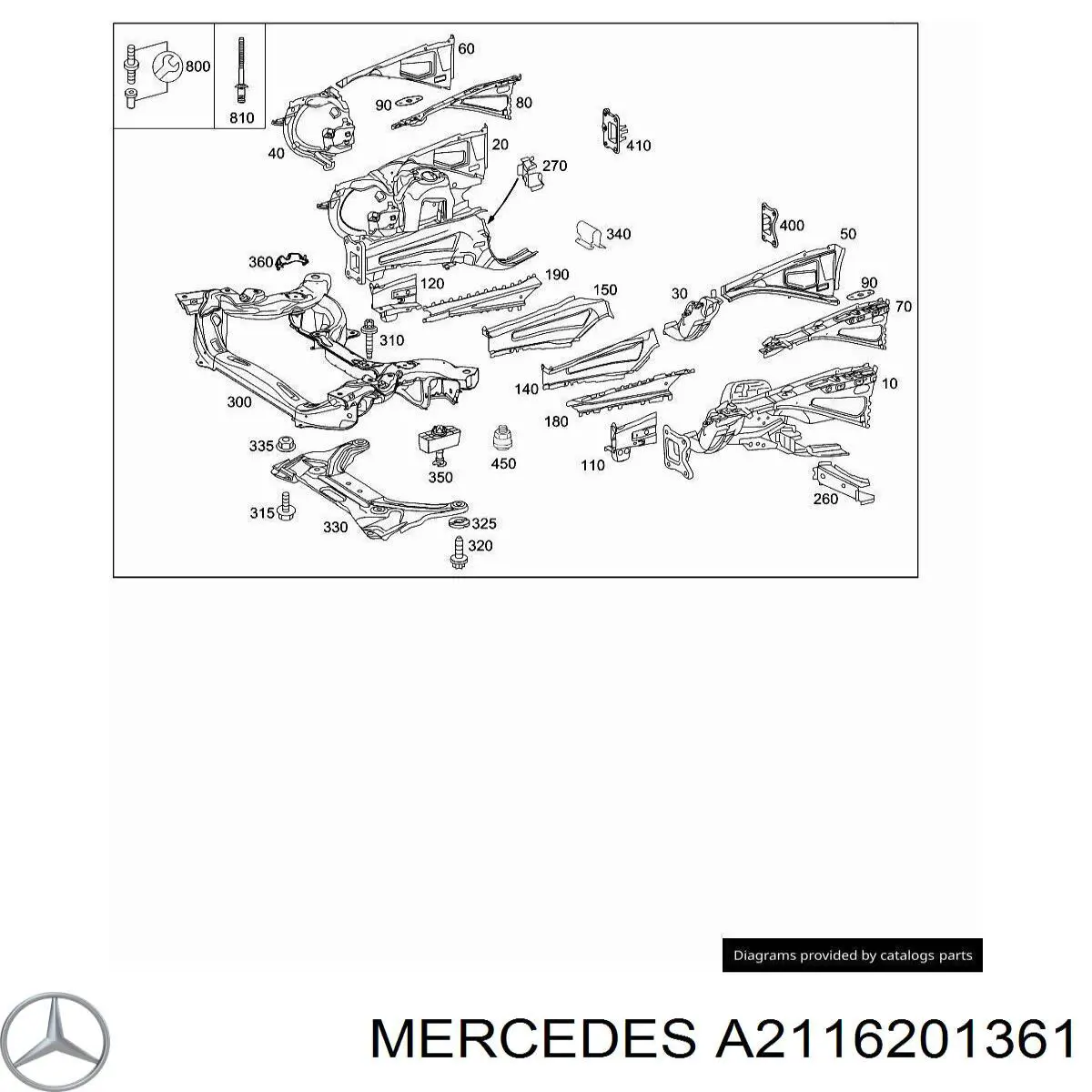 A2116201361 Mercedes 
