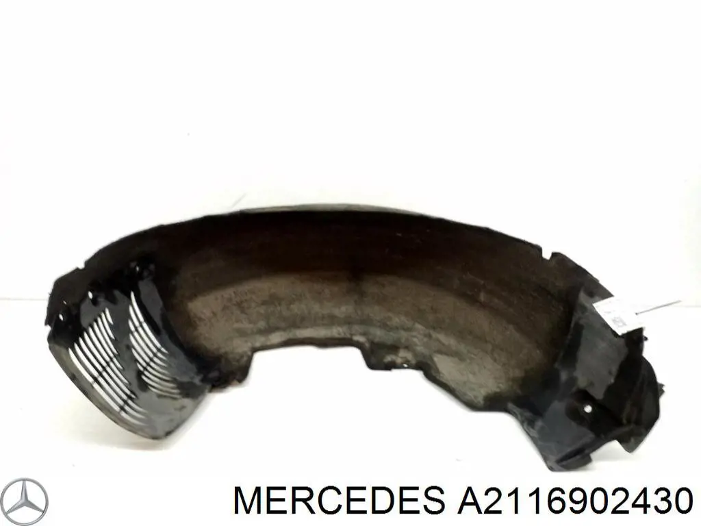 A2116902430 Mercedes guardabarros interior, aleta trasera, derecho