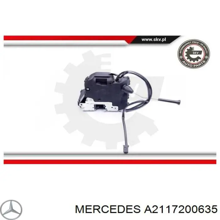 Cerradura de puerta delantera derecha Mercedes A2117200635 precio, desde 69,70 EUR