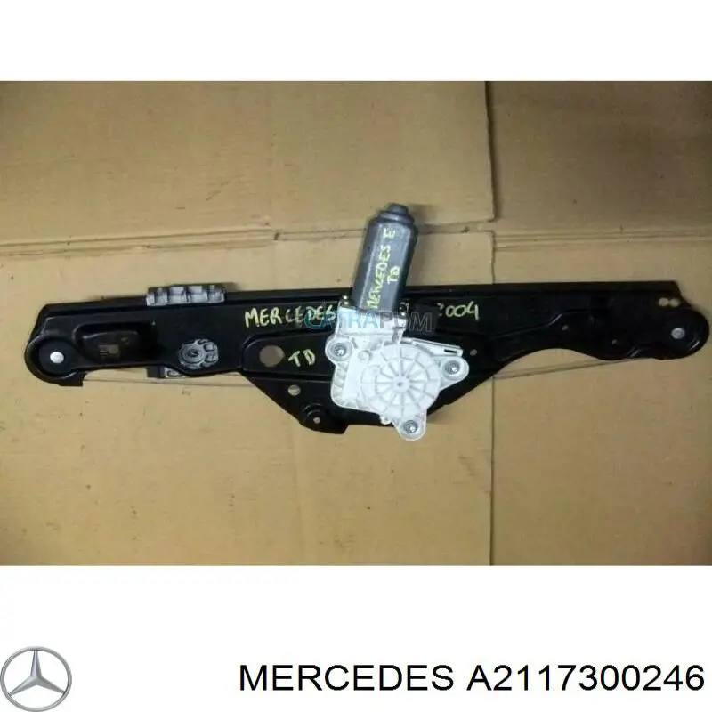 A2117300246 Mercedes mecanismo de elevalunas, puerta trasera derecha