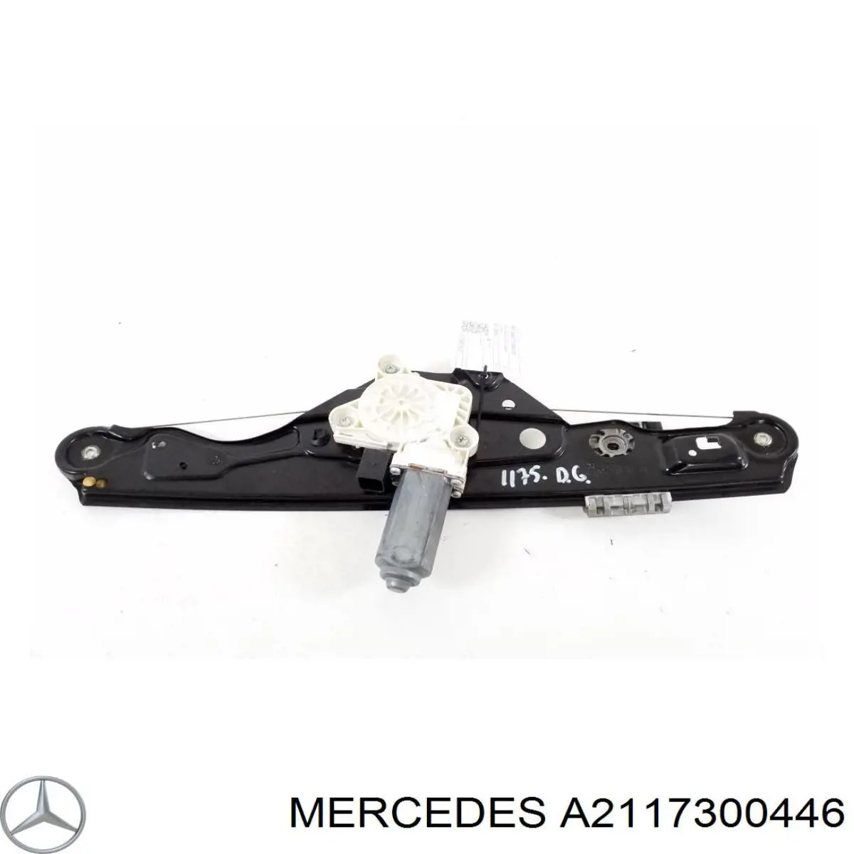 2117300446 Mercedes mecanismo de elevalunas, puerta trasera derecha