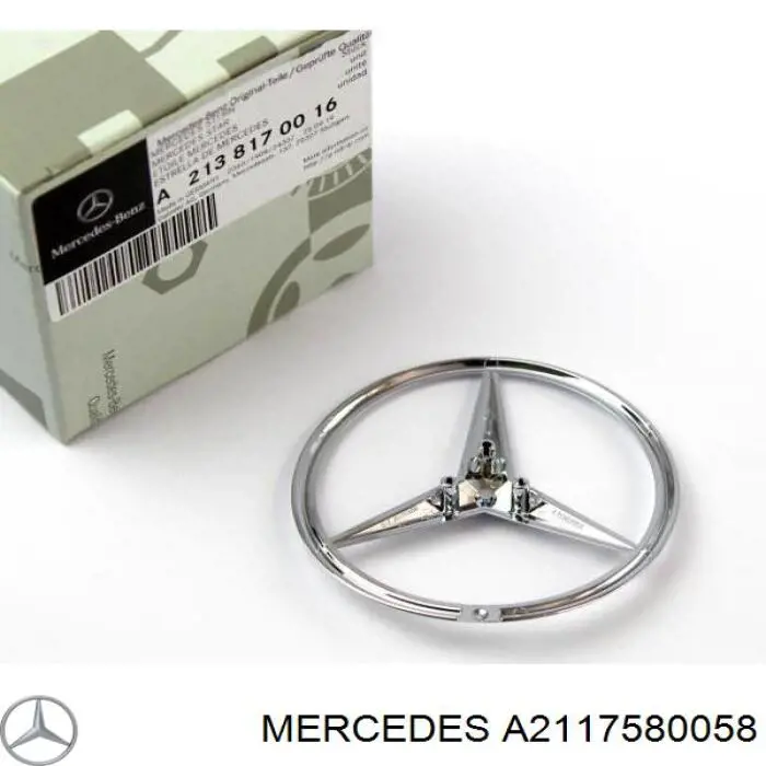 A2117580058 Mercedes emblema de tapa de maletero