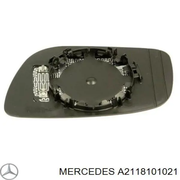 Cristal de retrovisor exterior derecho para Mercedes E (S211)