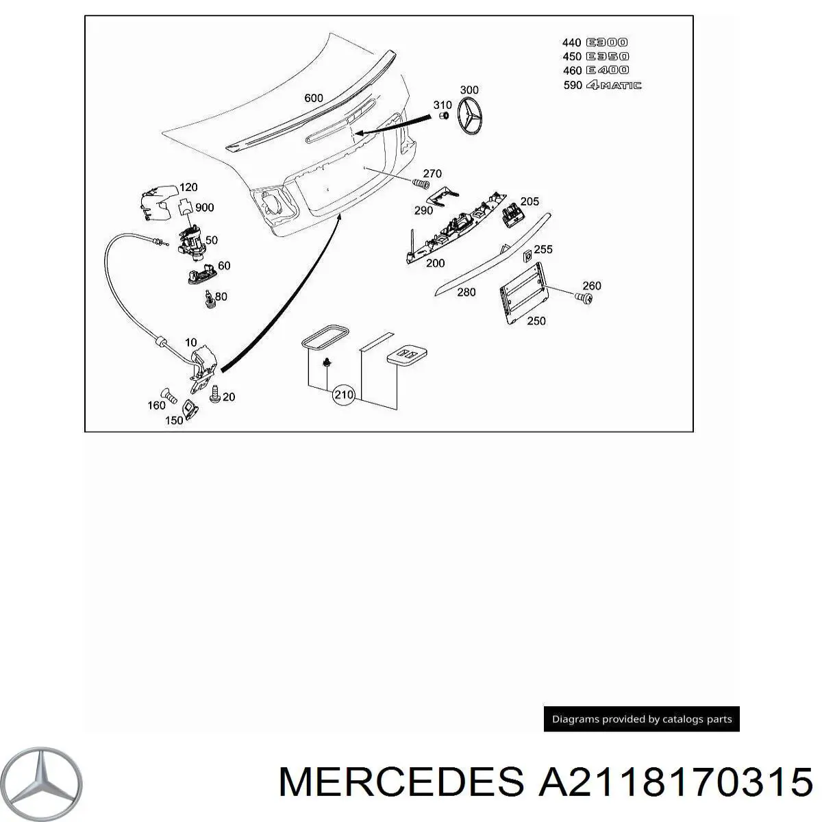  Mercedes A2118170315 precio, desde 67,01 EUR