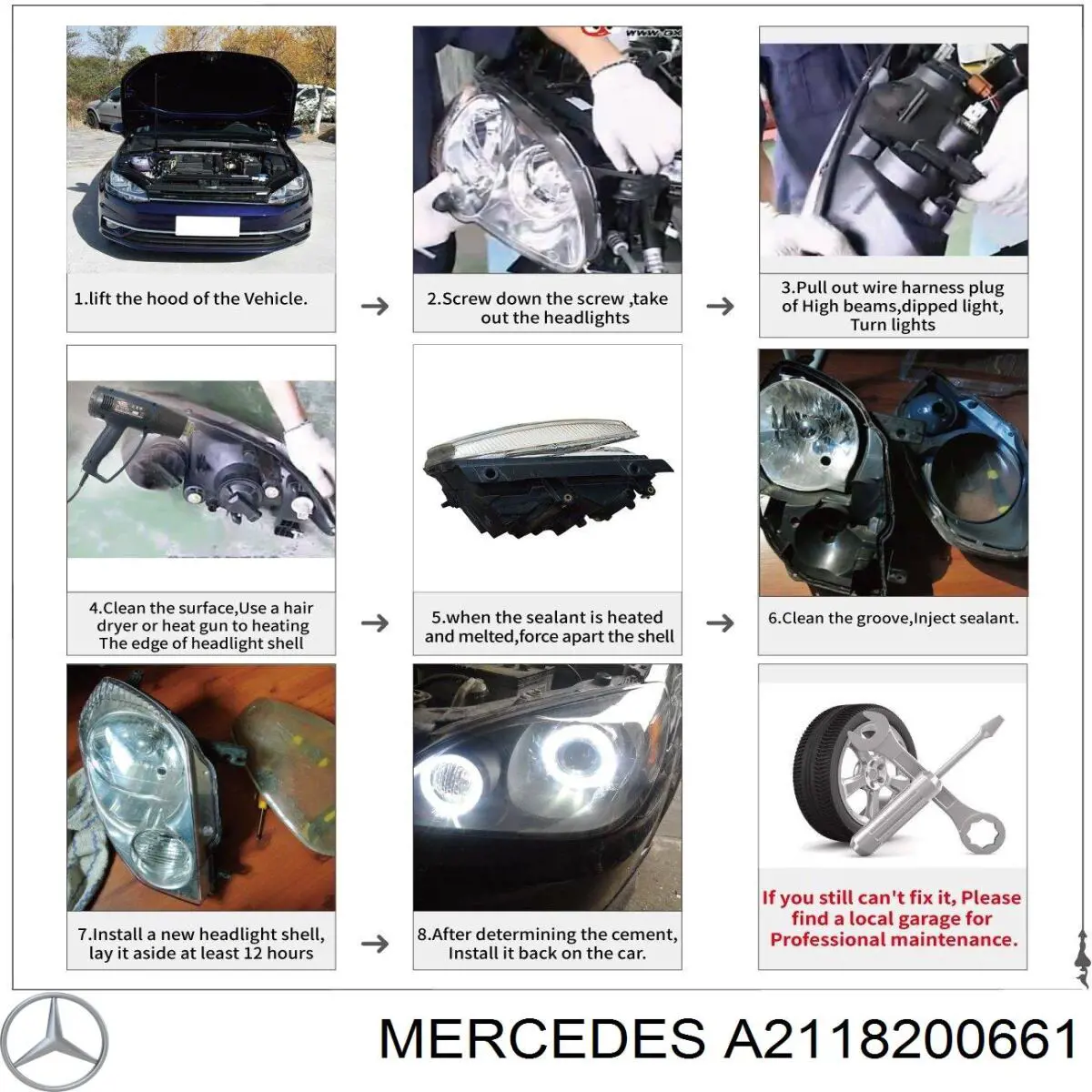 A211820066164 Mercedes faro derecho