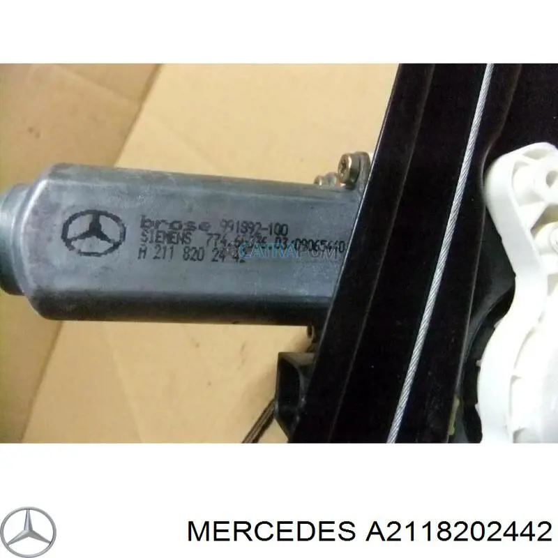 Motor del elevalunas de la puerta trasera derecha A2118202442 Mercedes
