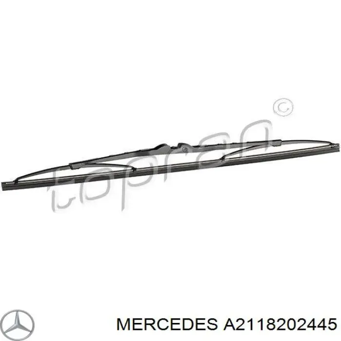 1638200545 Mercedes limpiaparabrisas de luna trasera