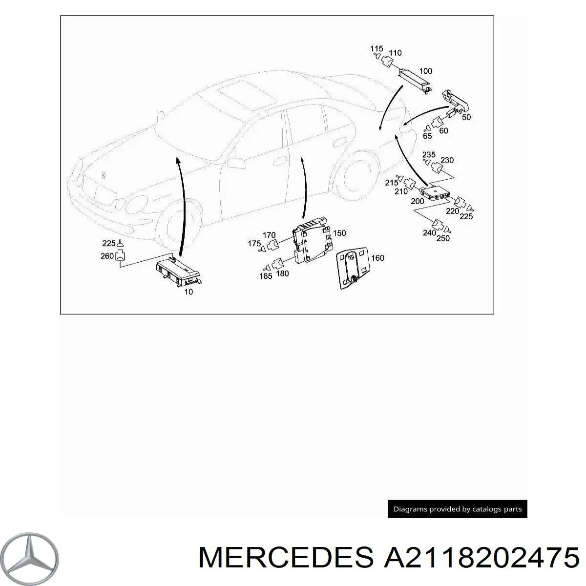  Mercedes A2118202475 precio, desde 92,75 EUR