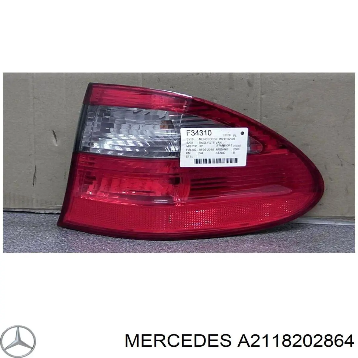 A2118202864 Mercedes piloto posterior exterior derecho