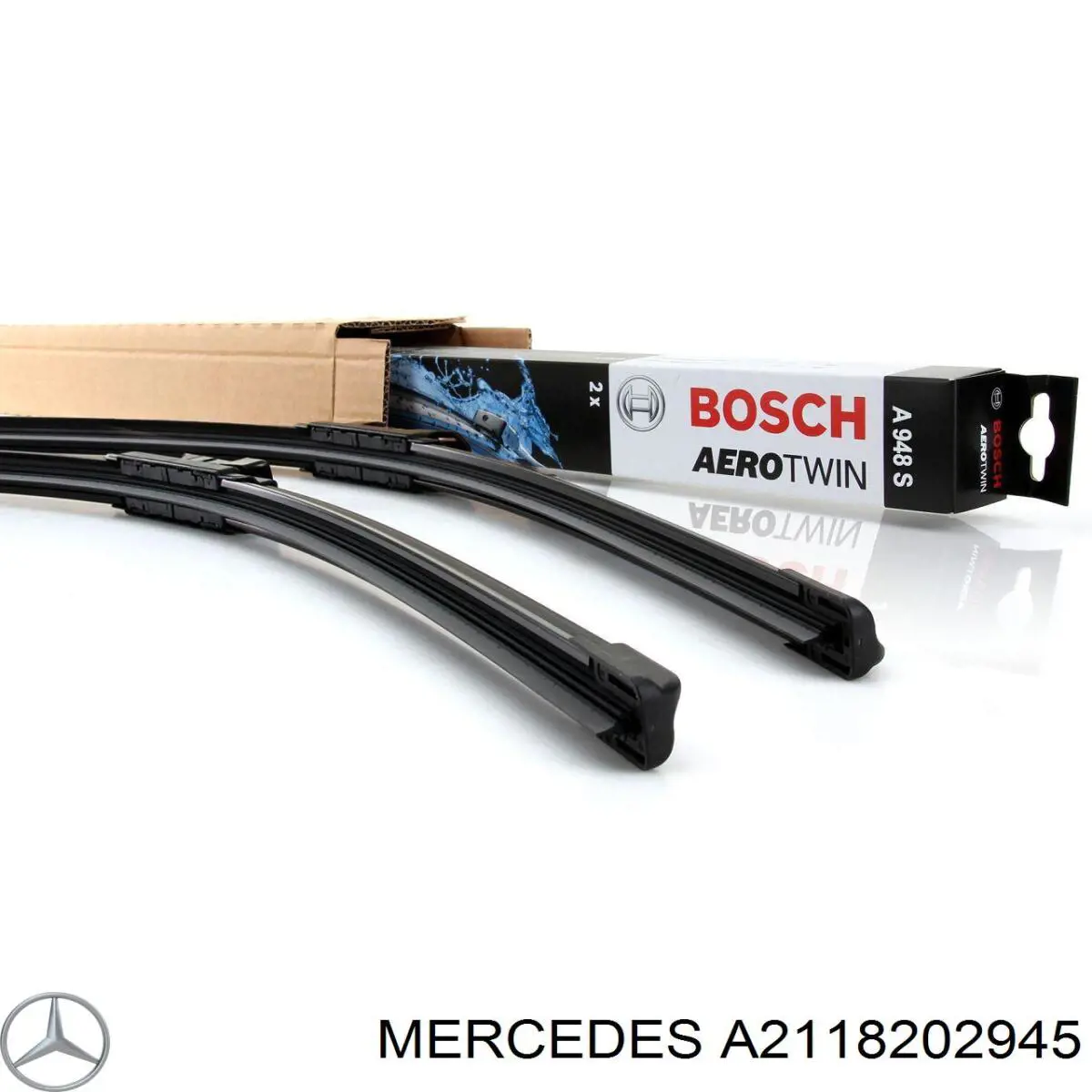 Escobillas de limpiaparabrisas delanteras Mercedes A2118201445