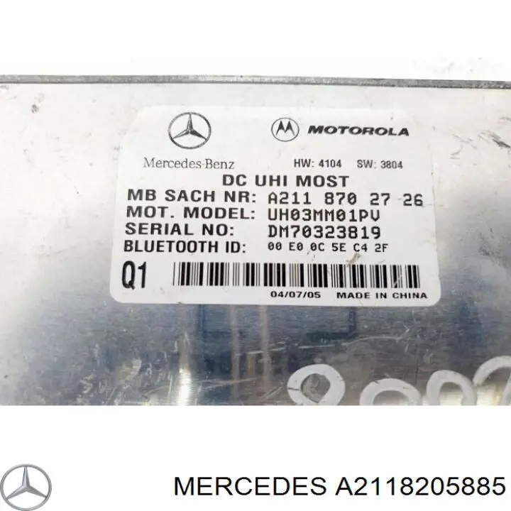 Unidad de control del teléfono Mercedes A2118205885