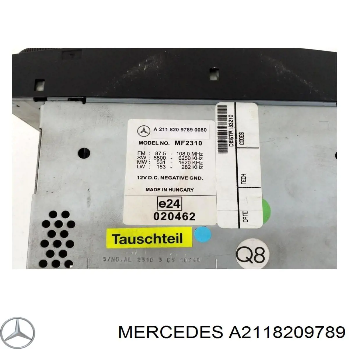 Comprar A2118209789 Mercedes Radio