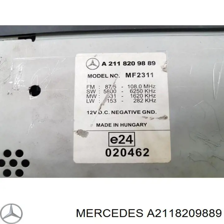 Comprar A2118209889 Mercedes Radio