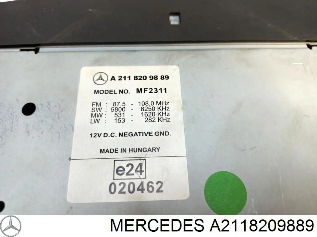 Radio AM/FM Mercedes A2118209889 precio, desde 84,22 EUR