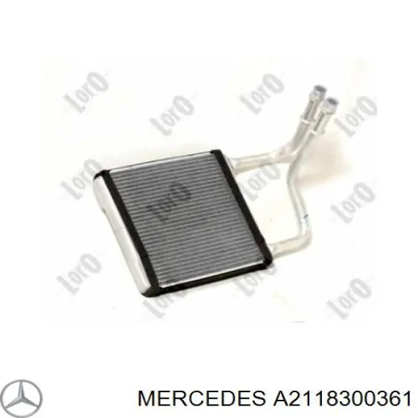 A2118300361 Mercedes radiador calefacción