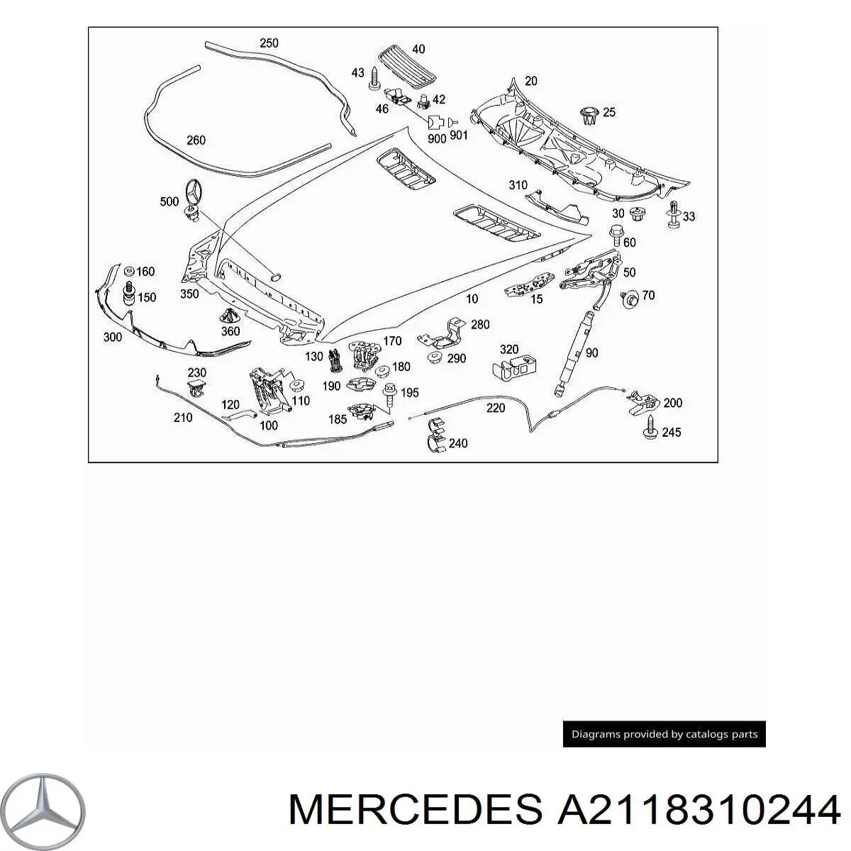  Mercedes A2118310244 precio, desde 8,59 EUR