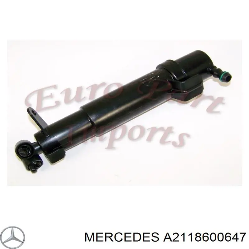 A2118600647 Mercedes tobera de agua regadora, lavado de faros, delantera derecha