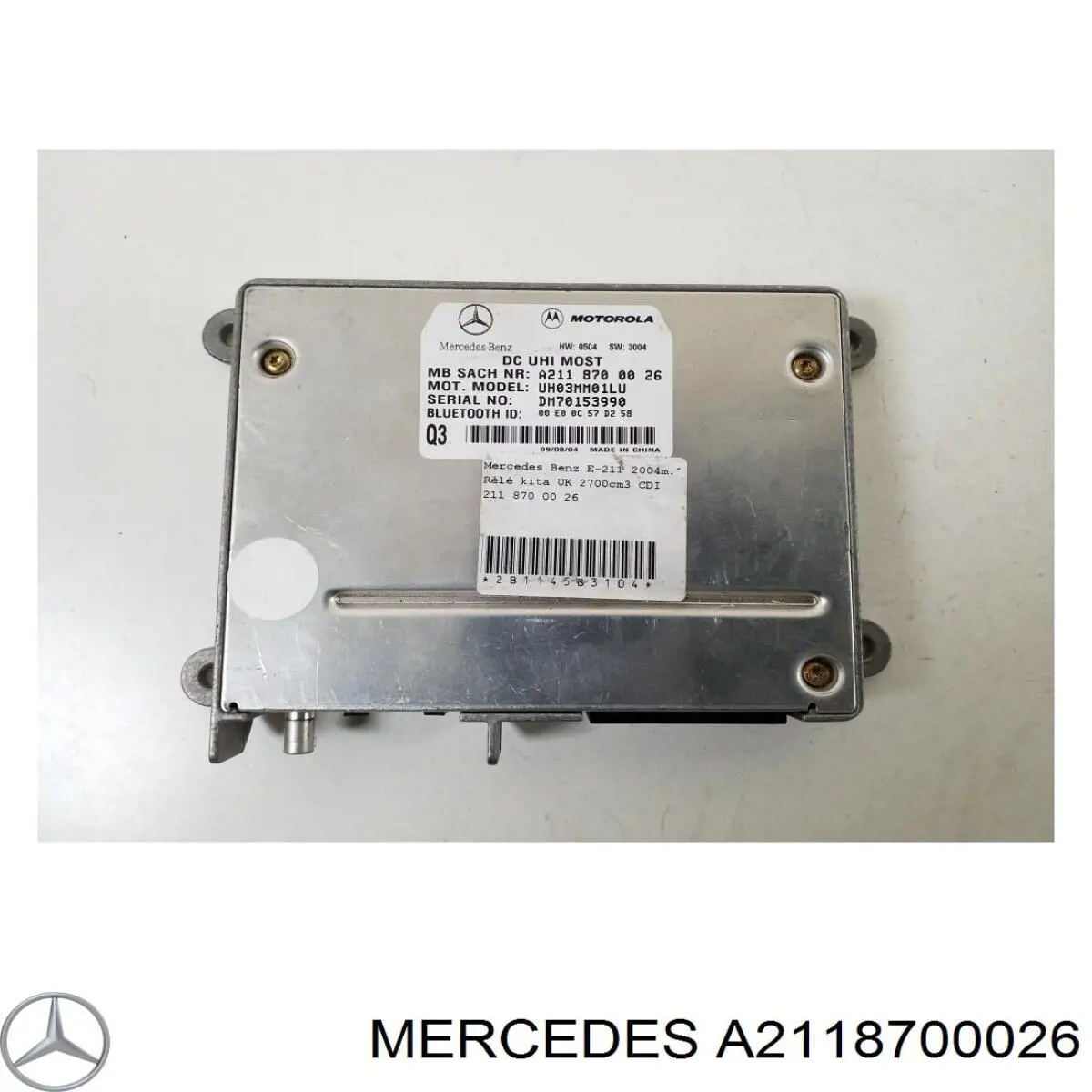 A2118700026 Mercedes Unidad de control del teléfono