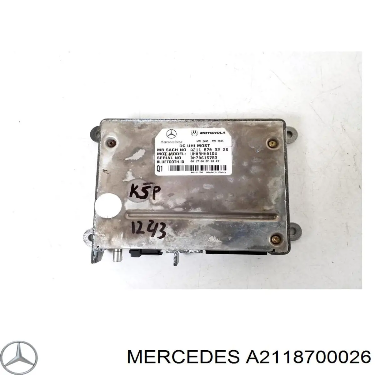 Unidad de control del teléfono Mercedes A2118700026 precio, desde 62,44 EUR