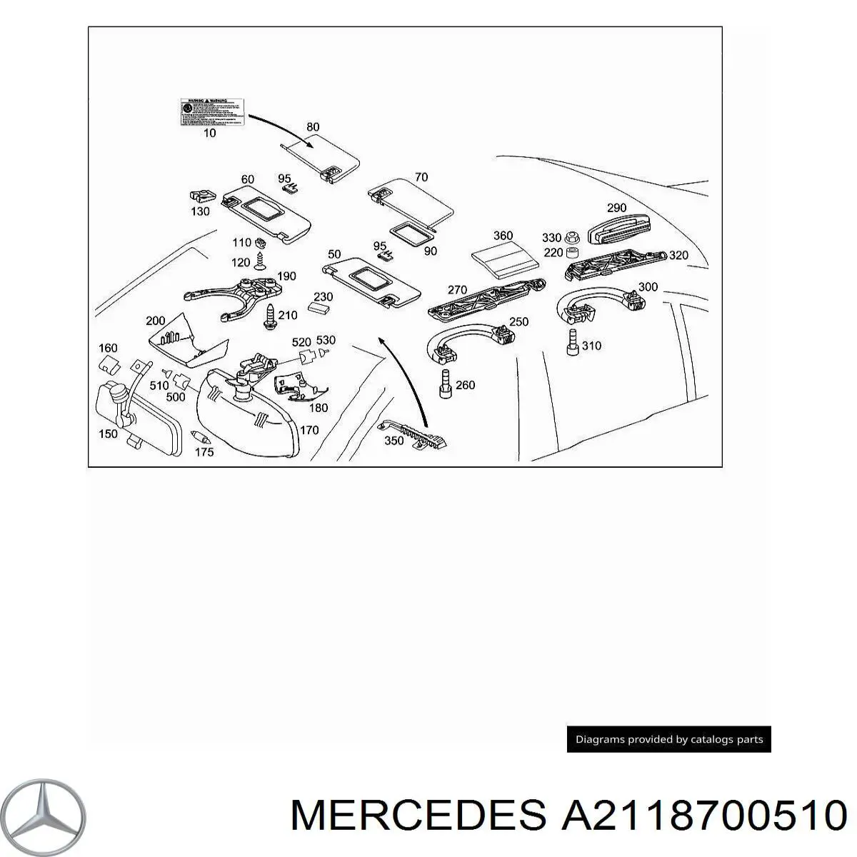 A2118700510 Mercedes 