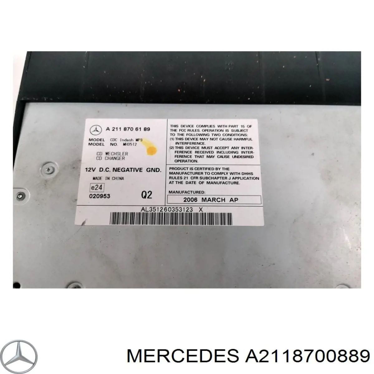Radio AM/FM Mercedes A2118202489 precio, desde 69,70 EUR