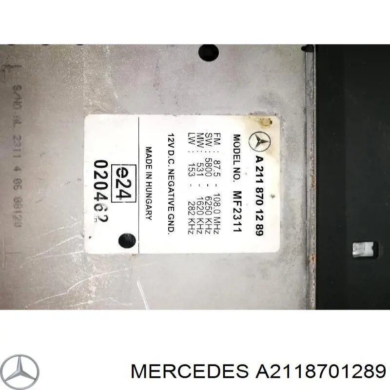 A2118701289 Mercedes