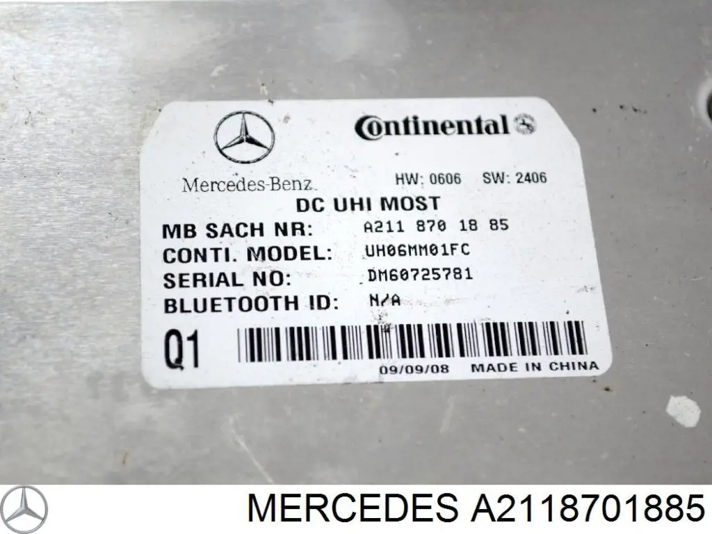 A2118701885 Mercedes Unidad de control Bluetooth