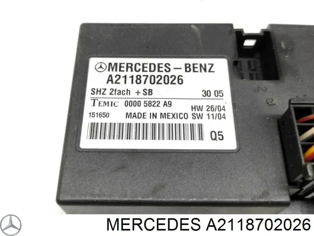 Relé de calefacción de asiento Mercedes A2118702026 precio, desde 82,76 EUR