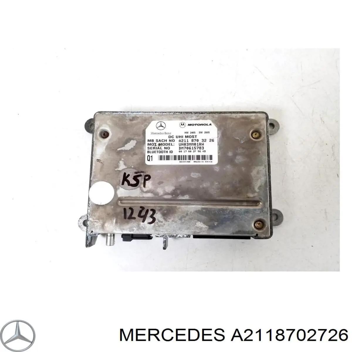 Unidad de control del teléfono A2118702726 Mercedes