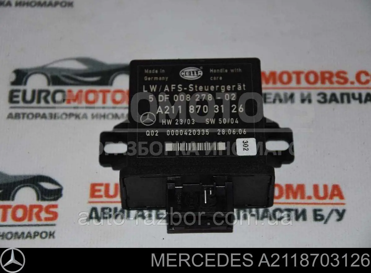 Módulo de control (ECU) de nivelación de faros Mercedes A2118703126 precio, desde 53,72 EUR