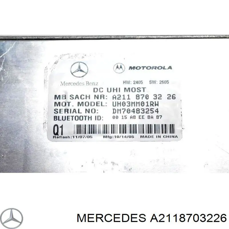 Comprar A2118703226 Mercedes Unidad de control del teléfono