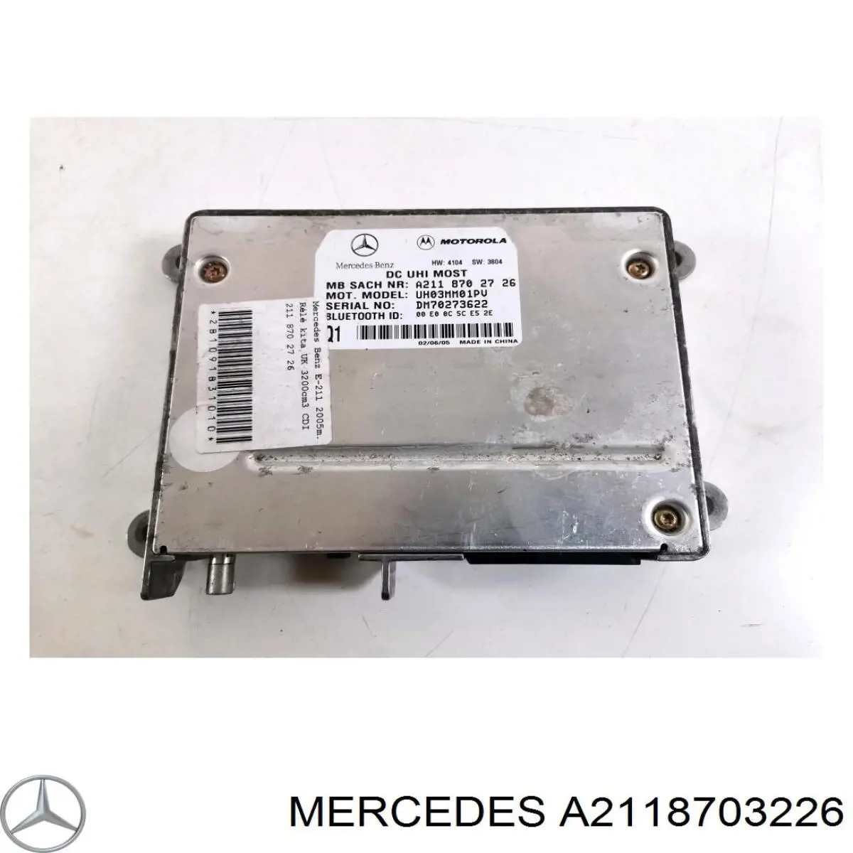 A2118703226 Mercedes Unidad de control del teléfono