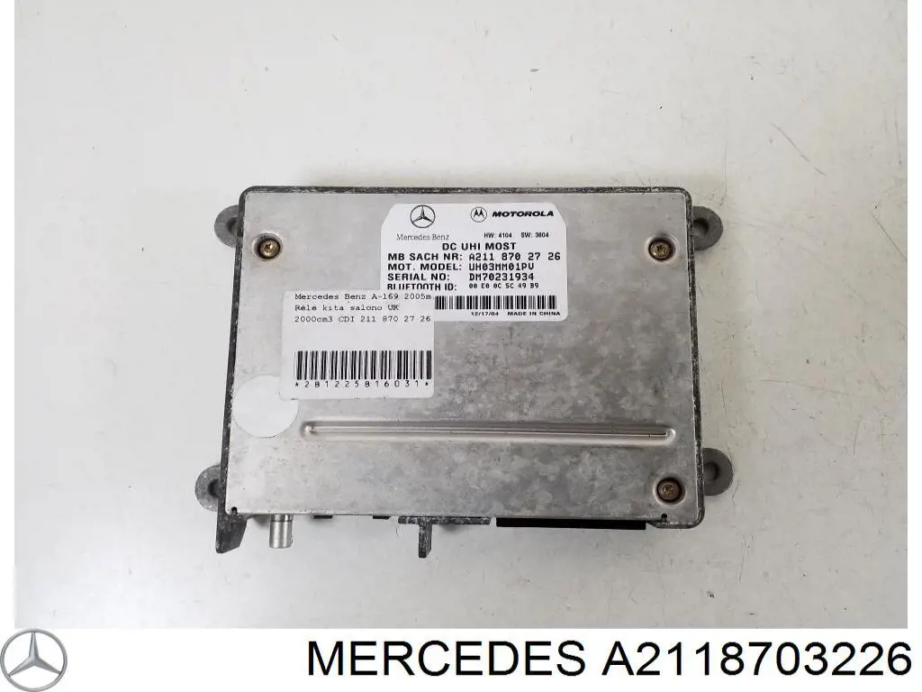 Unidad de control del teléfono A2118703226 Mercedes