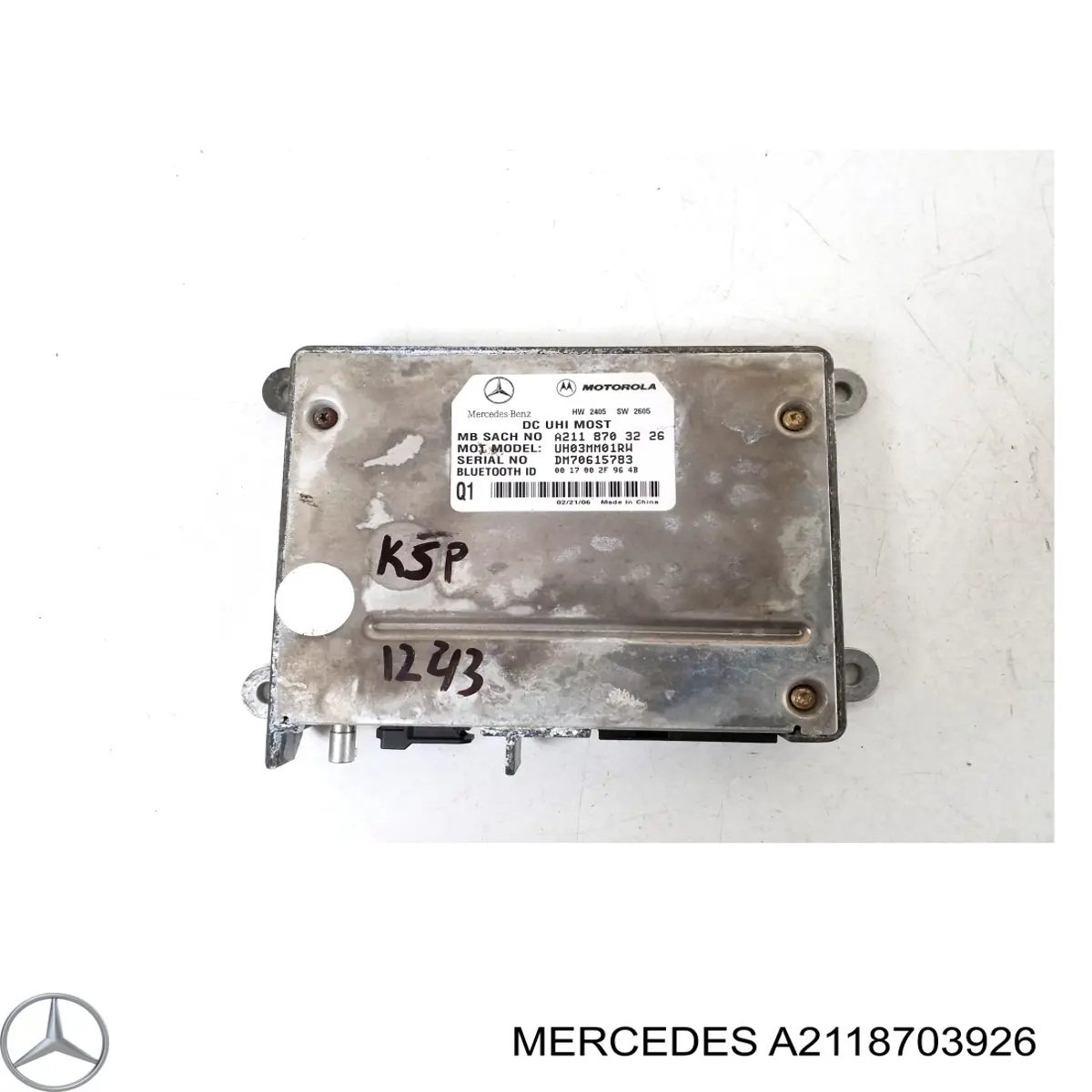 A2118703926 Mercedes Unidad de control del teléfono