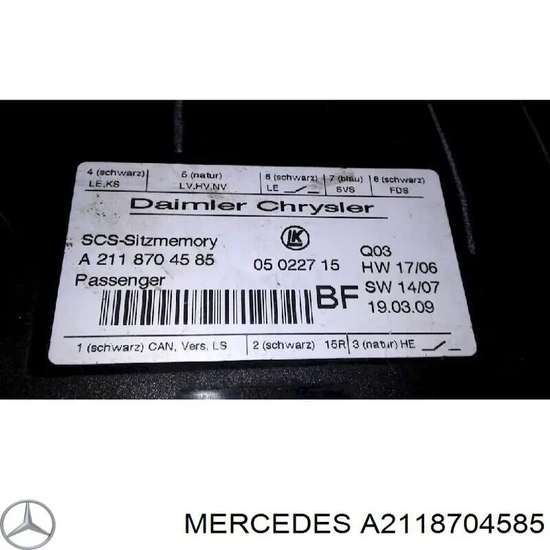  Mercedes A2118704585 precio, desde 63,89 EUR